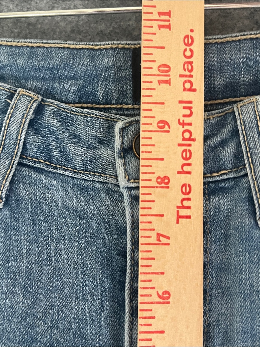 JUST BLACK USA Wide Leg Crop Jeans Light Wash Whiskered Raw Hem Stretch Size 24 - Picture 12 of 16